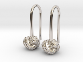 D-STRUCTURA S Earrings.   in Platinum