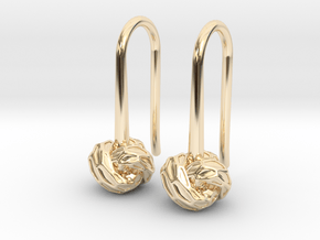 D-STRUCTURA S Earrings.   in 14K Yellow Gold