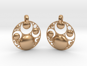 Apo Earrings in Polished Bronze