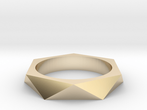 Shifted Hexagon 13.61mm in 14K Yellow Gold