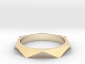 Shifted Hexagon 17.35mm in 14K Yellow Gold
