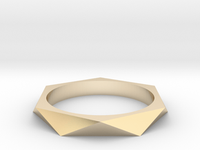 Shifted Hexagon 18.89mm in 14K Yellow Gold