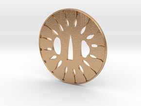 Tsuba wheel  in Natural Bronze
