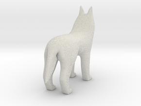 Standing Wolf in Natural Full Color Sandstone