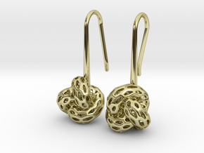 D-Strutura Soft. Smooth Rounded Earrings. in 18K Gold Plated