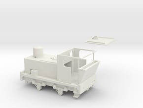 00 Scale 100hp (Pre-War) Sentinel Shunter in White Natural Versatile Plastic