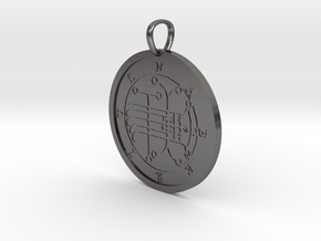 Naberius Medallion in Polished Nickel Steel