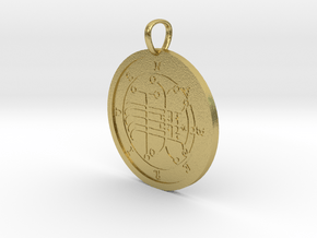 Naberius Medallion in Natural Brass