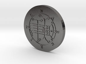 Naberius Coin in Polished Nickel Steel