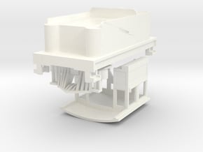 Parts for 4-4-0 conversion (cab,road pilot,tender) in White Processed Versatile Plastic