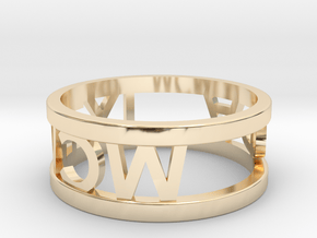 Alpha Phi Ring w Founding Date in 14K Yellow Gold: 4 / 46.5