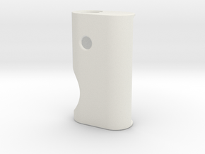 Body-8mm-button in White Natural Versatile Plastic