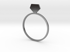 Diamond 19.84mm in Polished Silver