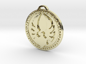 High Elf Blood Elf Faction Medallion in 14k Gold Plated Brass