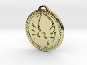 High Elf Blood Elf Faction Medallion in 18K Yellow Gold