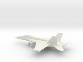 Boeing F/A-18E Super Hornet in White Natural Versatile Plastic: 1:160 - N