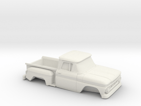 1/32 1962 Chevrolet C-10 Stepside in White Natural Versatile Plastic