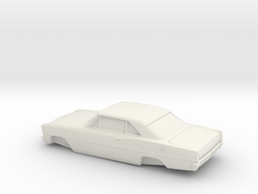 1/32 1966 Chevrolet Nova Coupe in White Natural Versatile Plastic