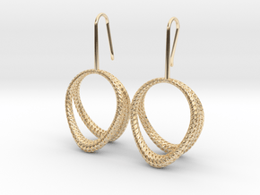 D-STRUCTURA Duo Earrings. Structured Chic in 14K Yellow Gold