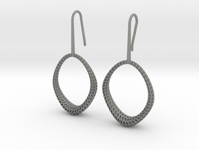 D-STRUCTURA IRIS Earrings. Structured Chic in Gray PA12