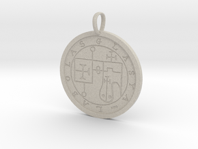 Glasya-Labolas Medallion in Natural Sandstone