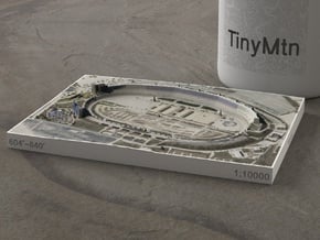 Texas Motor Speedway, Texas, 1:10000 in Natural Full Color Sandstone