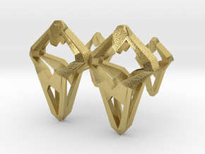 Prototype, Cufflinks. Sharp Chic for Him. in Natural Brass