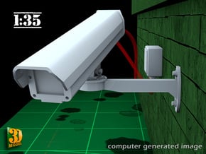 Surveillance Camera (1:35) Type 1 in Smooth Fine Detail Plastic