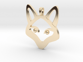 Small Fox 14K Gold Jewelry Necklace  in 14K Yellow Gold