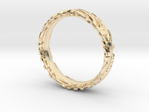 Wedding Ring Zebra 5 mm in 14K Yellow Gold: 8.5 / 58