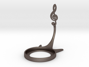 Symbol Music in Polished Bronzed-Silver Steel