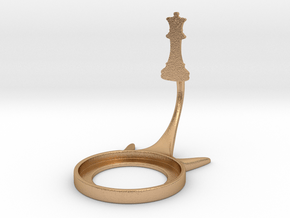 Symbol Chess in Natural Bronze