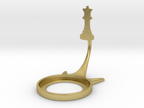 Symbol Chess in Natural Brass