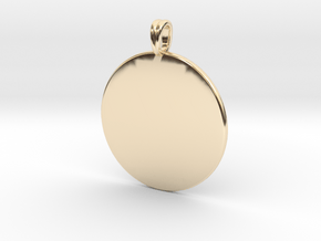 Initial charm jewelry pendant in 14K Yellow Gold