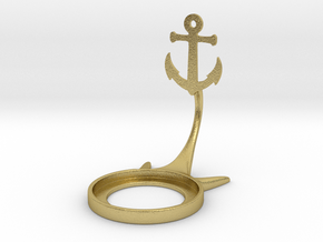 Symbol Anchor in Natural Brass
