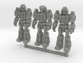Diaclone Squad, at attention 35mm Minis in Gray PA12