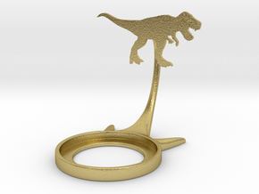 Dinosaur Tyrannosaurus in Natural Brass