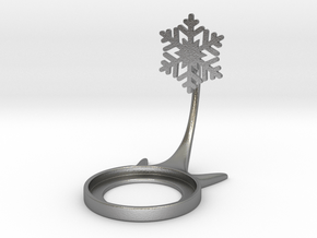 Christmas Snowflake in Natural Silver