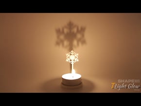 Christmas Snowflake in White Natural Versatile Plastic