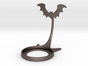 Halloween Bat in Polished Bronzed-Silver Steel