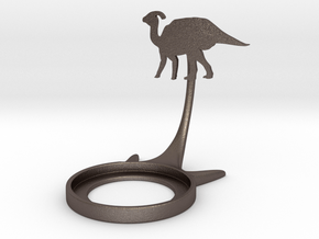 Dinosaur Parasaurolophus in Polished Bronzed-Silver Steel