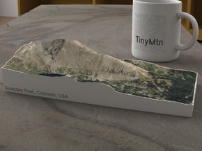 Quandary Peak, Colorado, USA, 1:25000 in Natural Full Color Sandstone