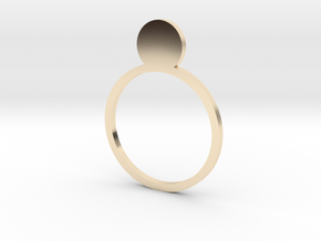 Pearl 14.36mm in 14k Gold Plated Brass