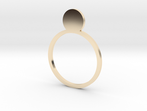 Pearl 14.56mm in 14k Gold Plated Brass
