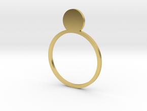 Pearl 16.00mm in Polished Brass