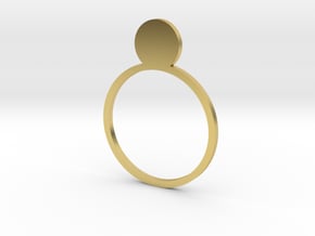 Pearl 16.30mm in Polished Brass