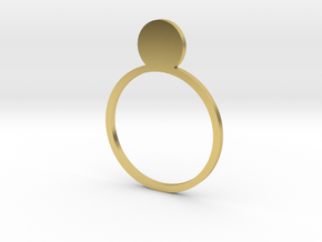 Pearl 16.30mm in Polished Brass