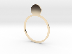 Pearl 16.30mm in 14k Gold Plated Brass