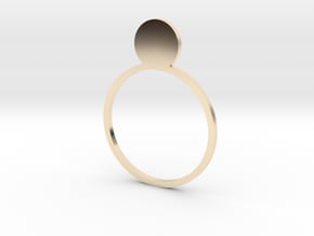 Pearl 17.75mm in 14k Gold Plated Brass