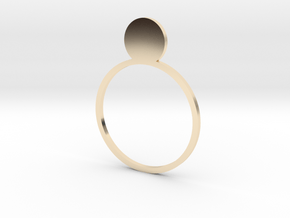 Pearl 18.53mm in 14k Gold Plated Brass